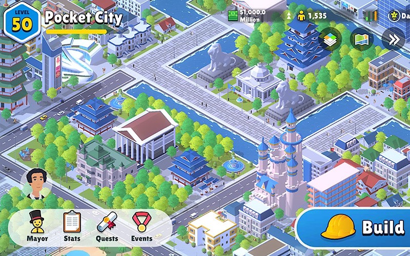Xây dựng thành phố cùng game Pocket City