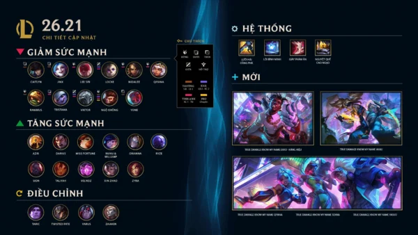 Bản cập nhật LMHT 26.21