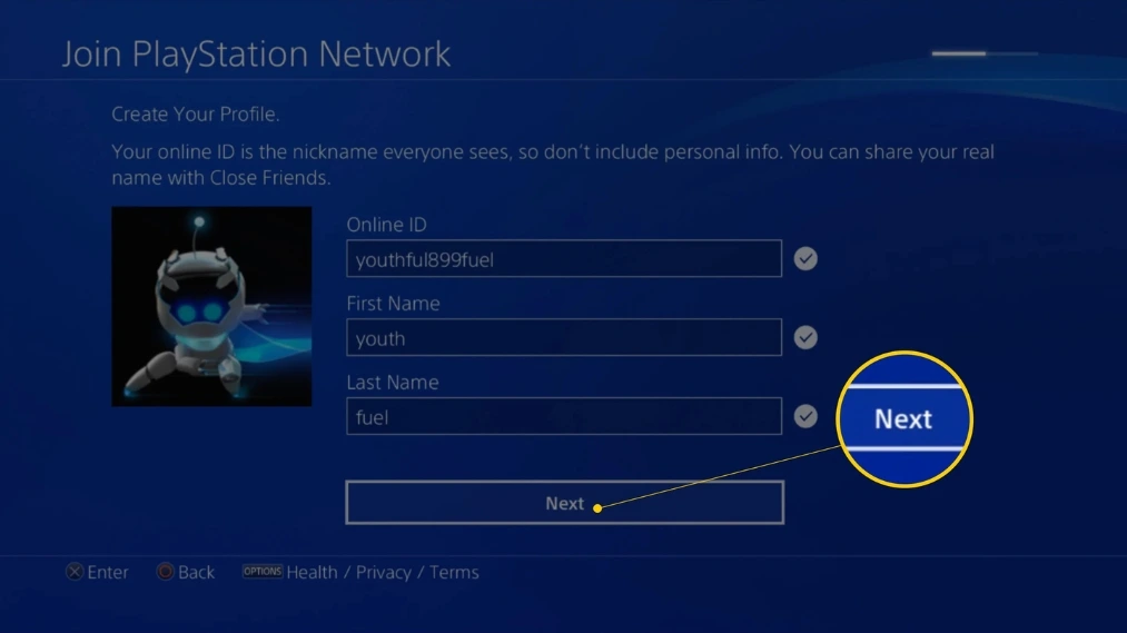 Có đổi vùng tài khoản PSN sau khi đã tạo xong không