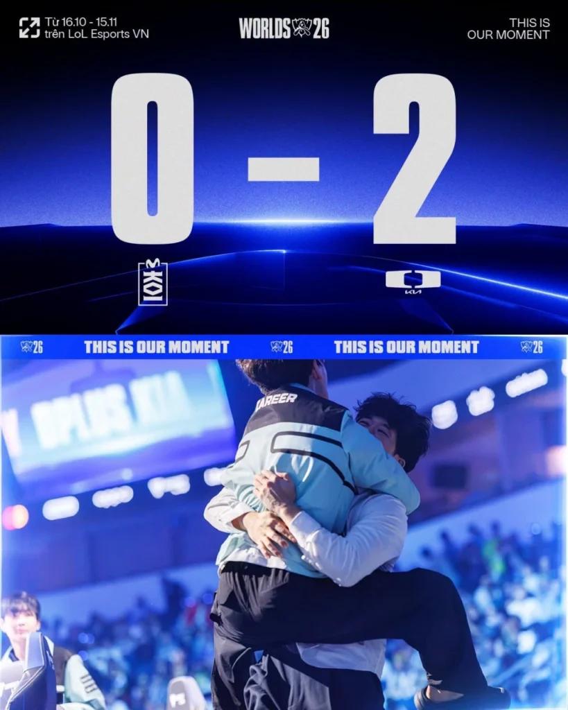 Dplus KIA áp đảo Movistar KOI với cú Pentakill của xạ thủ Smash