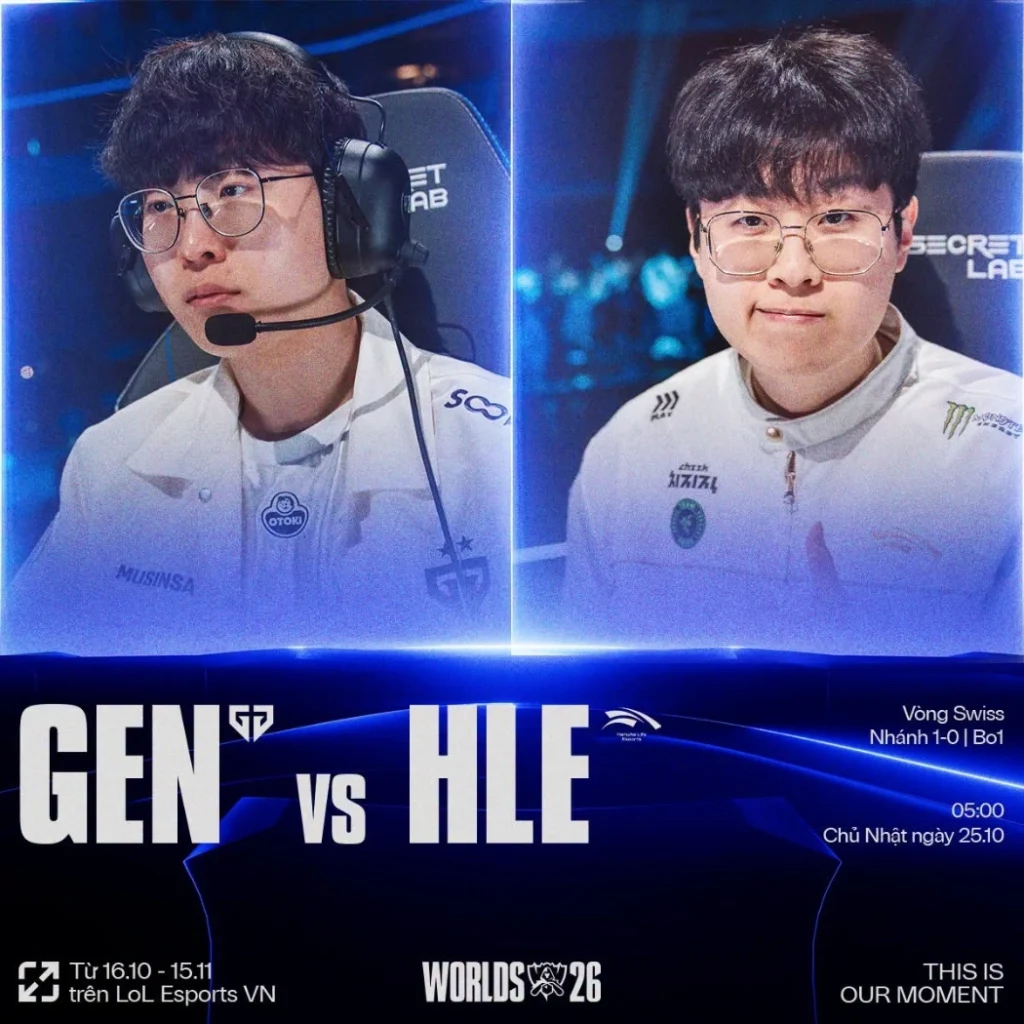Gen.G đối đầu với HLE