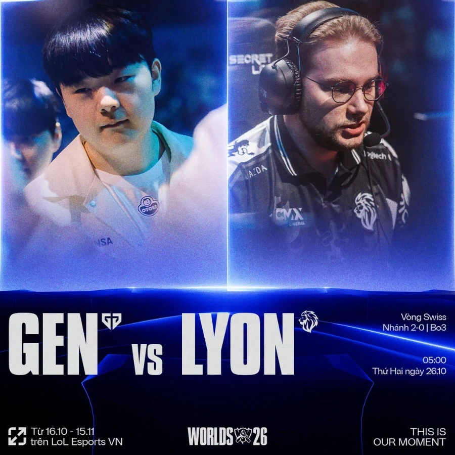 Gen.G sẽ đối đầu với LYON