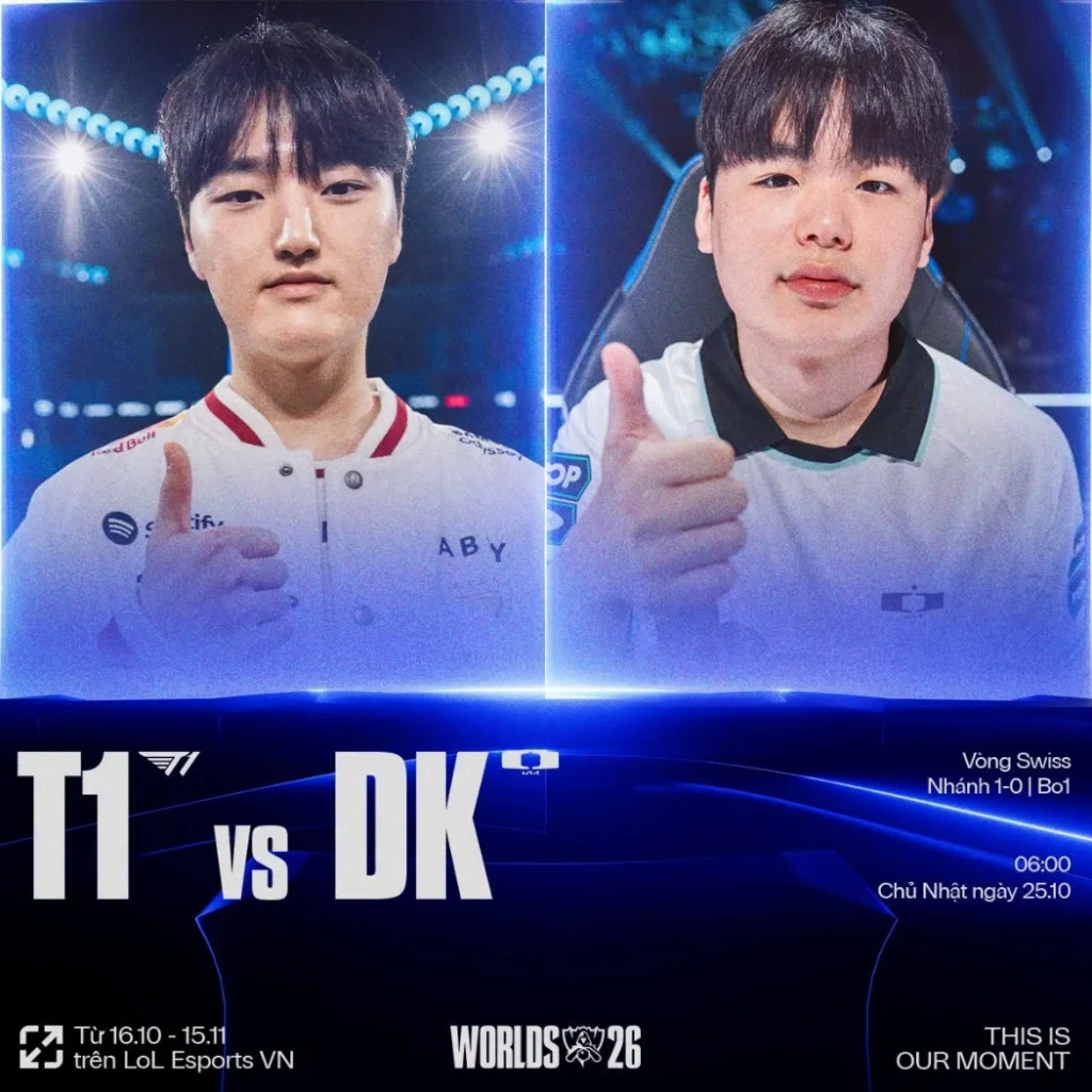 T1 đụng độ DK